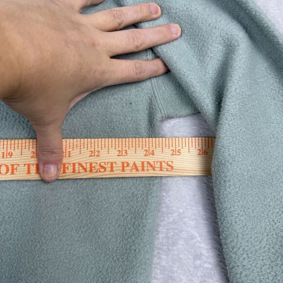 Vtg Crewneck Sweatshirt Womens M Green Patchwork Embroidery Grandma Inside Out - Picture 6 of 10